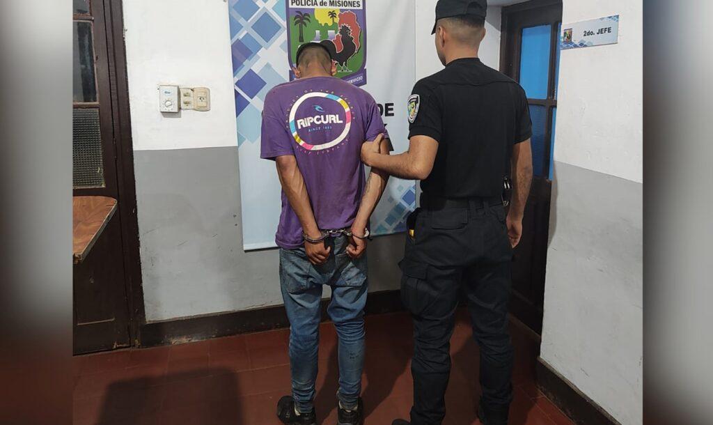 ladrón detenido en Garupá por robo de celular