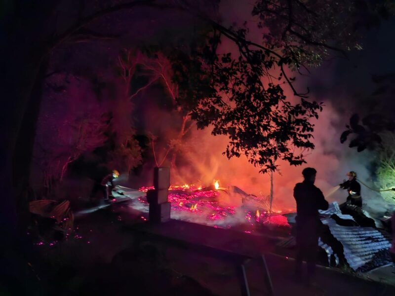 incendio en San Javier