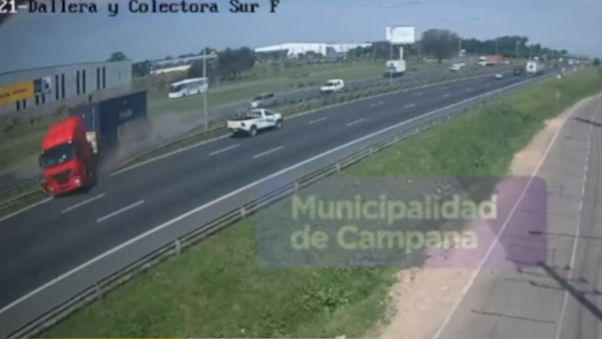 choque camiones campana
