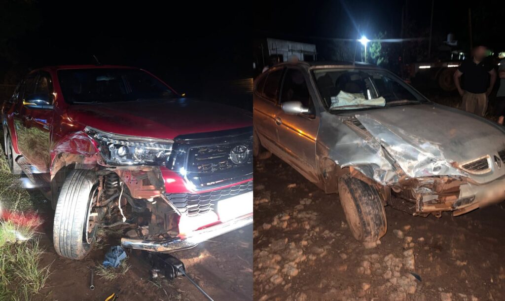 choque camioneta auto ruta 5