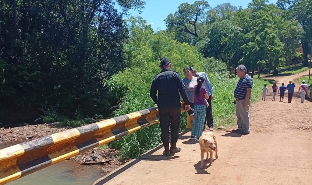 caída de joven en puente de Oberá