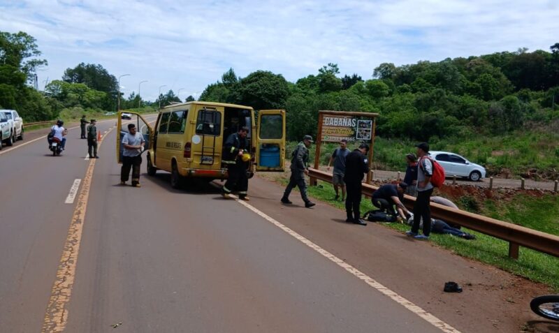 motociclista fallecido choque salto encantado