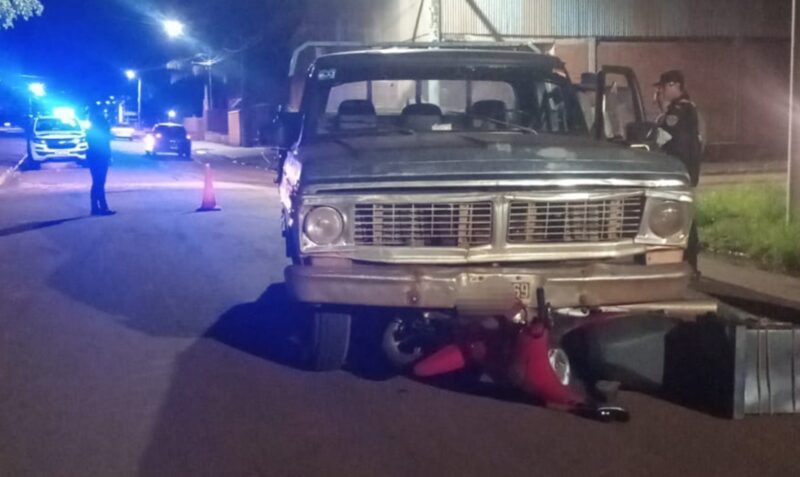 choque camioneta moto jardin america