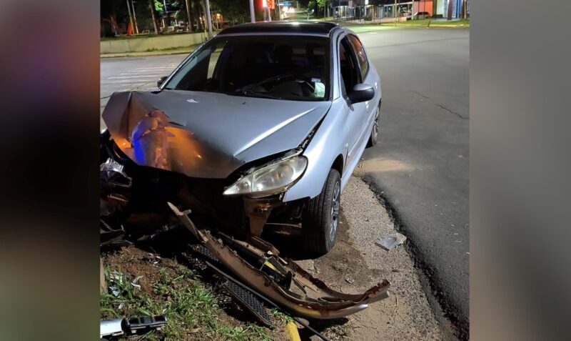 choque poste posadas alcohol