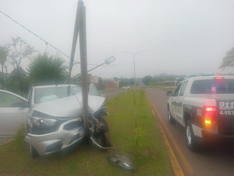 choque poste las heras posadas