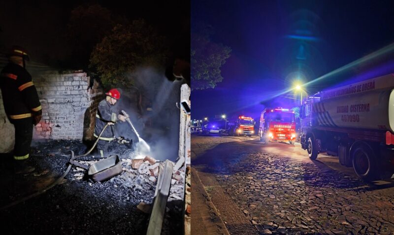 incendio tres viviendas yerbal viejo