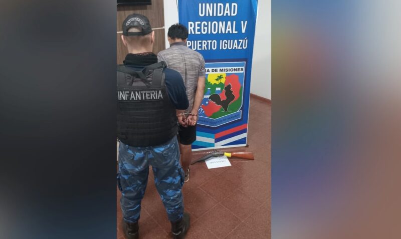 iguazu detenido disparar policias