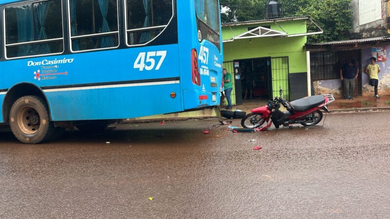 Siniestro Candelaria Motociclista Colectivo