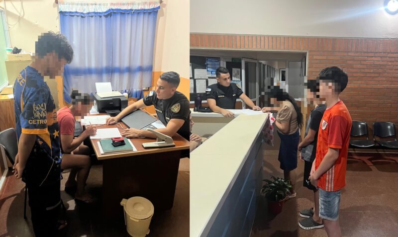 detenidos menores piedra 25 de mayo