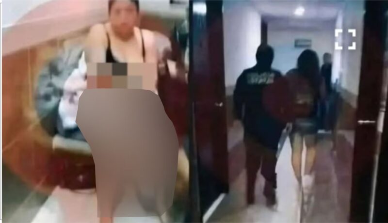 escándalo policías Ayacucho hotel alojamiento pelea detención