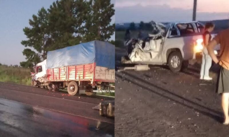 accidente ruta 105 Fachinal fallecido menores heridos