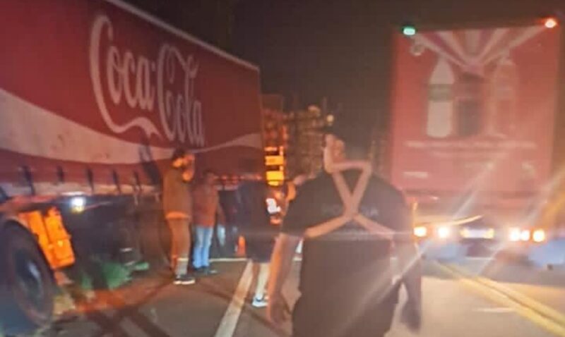 accidente camión Ruta 12 puente Piray Guazú