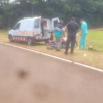 Despiste de motocicleta dejó dos personas lesionadas