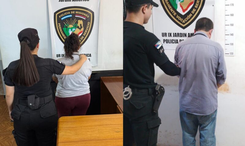 detenidos Jardín América robo mecheros Barrio Timbosito pareja