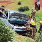 Un hombre de 74 años despistó con su camioneta en el acceso a Campo Viera