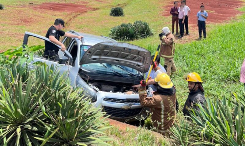 accidente Campo Viera Ruta 14 hoy despiste Chevrolet Spin