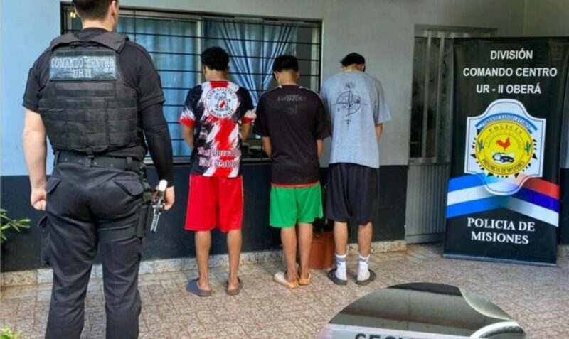 robo Oberá Barrio Krause menores demorados celular recuperado