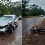 Un fuerte choque entre un auto y una moto dejó a una mujer y un niño fallecidos sobre la Ruta 6