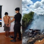 ¡Con el encendedor en la mano! Detuvieron a un joven tras un principio de incendio en zona rural