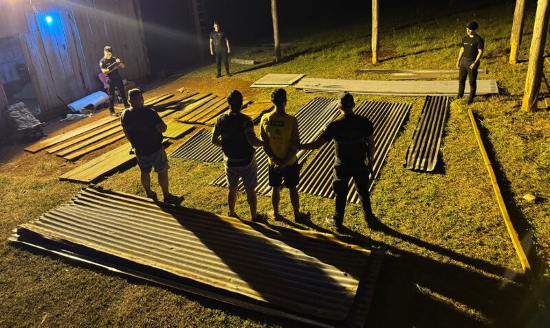 robo materiales construcción Santa Ana detenido Juan Cruz L