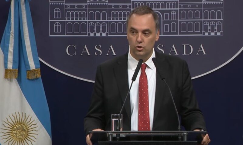 Conferencia de prensa Jefe de Gabinete Casa Rosada