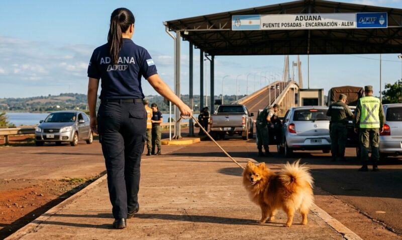 jefa aduana posadas perro