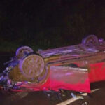 Vuelco en el Paraje Aguaray Miní: dos mujeres heridas tras el despiste de un auto sobre la Ruta 12