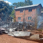 Pérdidas totales por un incendio en 9 de Julio: una niña resultó herida al quemarse su vivienda