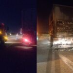 Un camionero desenganchó el acoplado en llamas y salvó su vehículo
