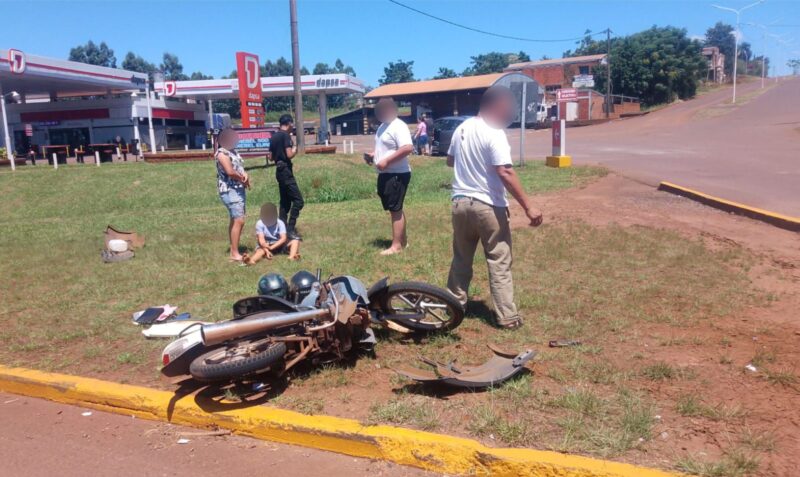 siniestro vial Leandro N. Alem rotonda Ruta 14 Ruta 4 choque herida