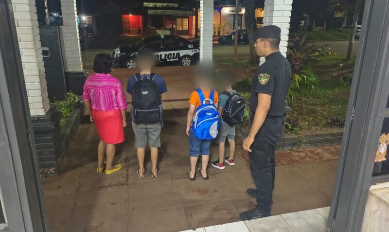 violencia familiar Posadas calle Las Araucarias Comisaría Sexta menores resguardados