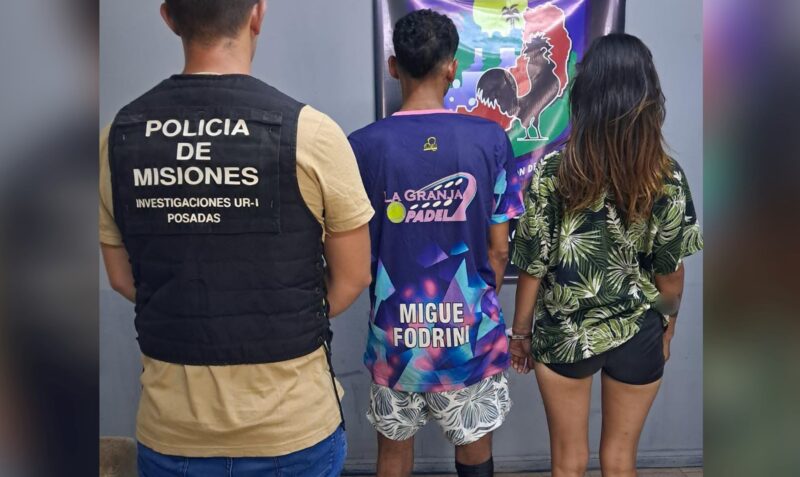 robo baterías Posadas pareja detenida CIO 911 División Investigaciones