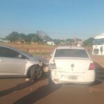 Mañana de demoras en el Acceso Sur: un despiste y choque entre dos vehículos afectó el tránsito en Garupá