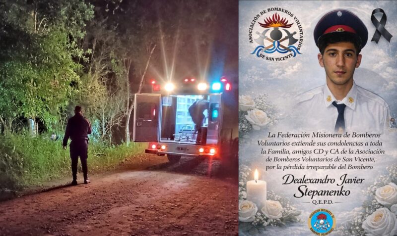 Choque Dos de Mayo joven bombero fallecido Dealexadro Javier Stepanenko