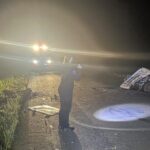 Choque frontal y rescate de urgencia en 25 de Mayo