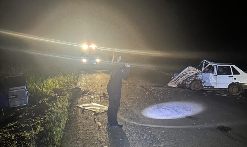 Choque frontal 25 de Mayo Misiones Paraje 443 accidentados Unidad Regional XI