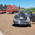 Fuerte choque en la Ruta 14: cinco personas hospitalizadas tras una colisión en Alem