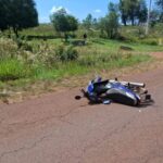 Una joven cayó de su moto tras chocar a un perro en San Javier