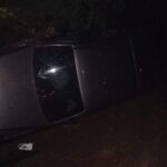 Ruta 12: Una camioneta despistó durante la madrugada en Puerto Piray.