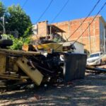 Accidente en Puerto Rico: un operario resultó herido tras el vuelco de una máquina recolectora