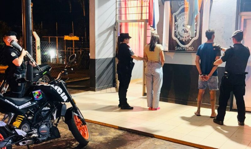 detenidos San Pedro moto willy Eliana D Miguel M Terminal