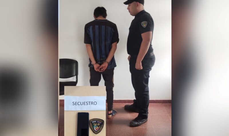 Robo Apóstoles joven detenido madre celular barrio Santa Bárbara prohibición acercamiento
