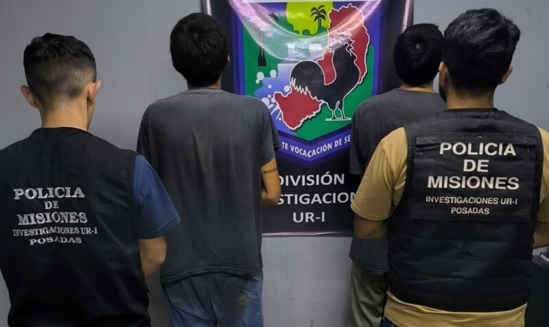 Detenidos Villa Cabello Posadas hermanos Fantasma y Banana robos