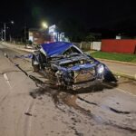 Manejaba una Amarok con 1,96 de alcohol y derribó un semáforo en la colectora