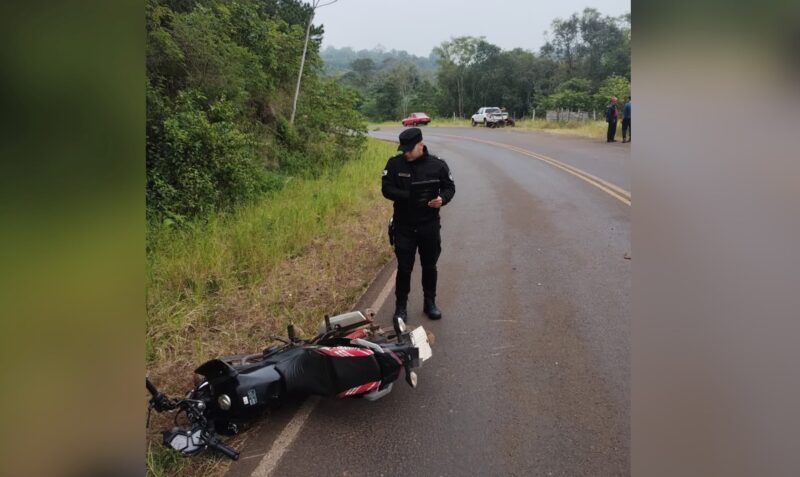 Siniestro vial Panambí Ruta Costera 2 motociclistas graves