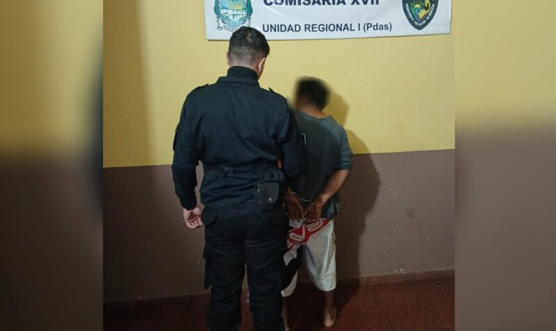 Violencia de género Posadas Chacra 96 Comisaría 17ma ataque martillo policía mordedura