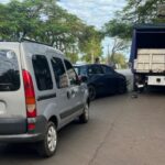 Colisión múltiple en arteria posadeña: una mujer fue hospitalizada tras un choque en cadena que involucró a tres vehículos
