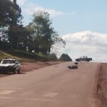 Posadas: un motociclista resultó herido tras colisionar sobre una transitada avenida