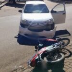 San Vicente: Un joven de 21 años resultó herido tras chocar con su moto en la avenida Libertador