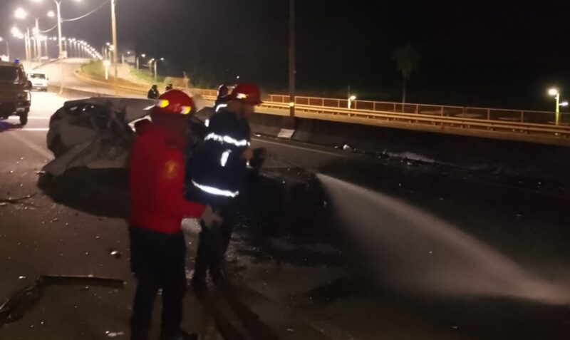 Accidente fatal Ruta 12 San Ignacio puente Yabebiry mujer fallecida